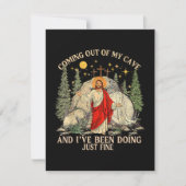 Jezus komt uit mijn grot kaart (Voorkant)