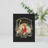 Jezus komt uit mijn grot kaart (Staand voorkant)
