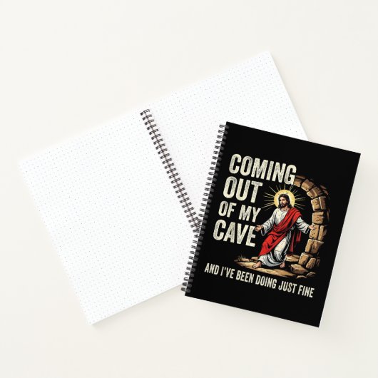 Jezus komt uit mijn grot notitieboek (Binnen)