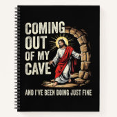 Jezus komt uit mijn grot notitieboek (Voorkant)