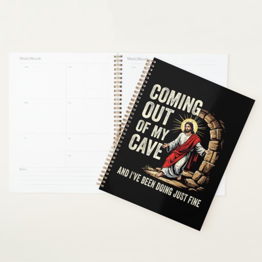 Jezus komt uit mijn grot planner (Display)