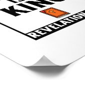 Jezus koning Christelijk geloof tweetalige quo Poster (Hoek)