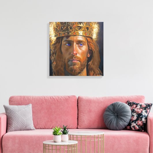 Jezus koning van Kings Canvas (Insitu (Woonkamer))