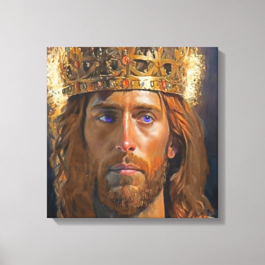 Jezus koning van Kings Canvas Afdruk (Voorkant)