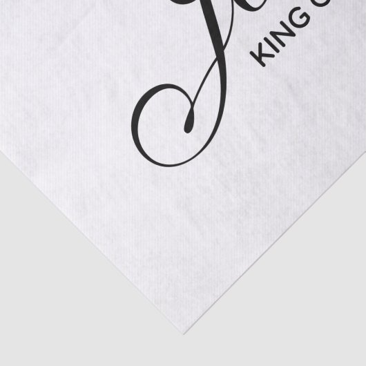 Jezus KONING VAN KINGS Tissuepapier (Detail)