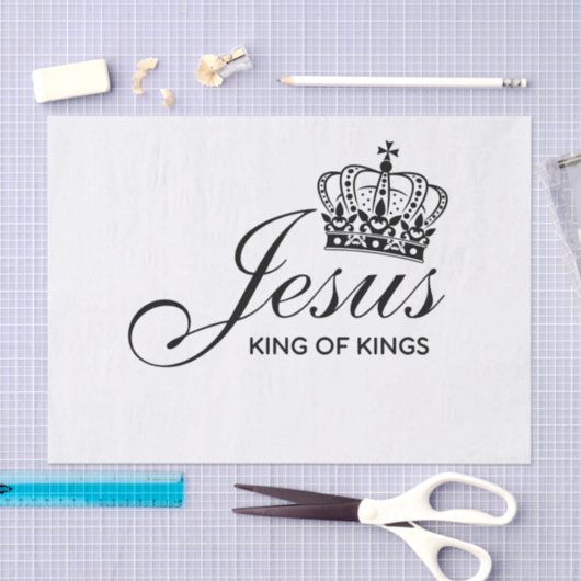 Jezus KONING VAN KINGS Tissuepapier (Craft)