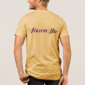 Jezus Koning van Kings Tri-Blend Shirt (Achterkant)