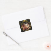Jezus: Koning van Kings Vierkante Sticker (Envelop)