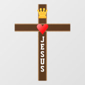 Jezus Koning van Liefde Raamsticker (Vel)