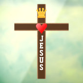 Jezus Koning van Liefde Raamsticker (Vel 3)