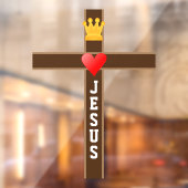 Jezus Koning van Liefde Raamsticker (Vel 2)