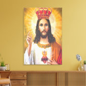 Jezus Koning verpakt Canvas (Insitu (Woonkamer))