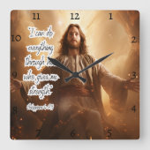 Jezus: Kracht, Filippenzen, tijd Vierkante Klok (Voorkant)