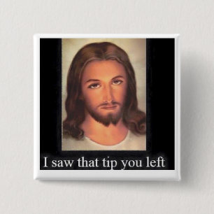 Jezus krijgt 20% vierkante button 5,1 cm