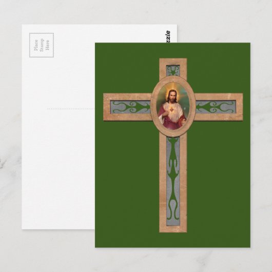Jezus kruis briefkaart (Voorkant / Achterkant)