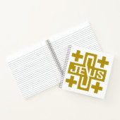 Jezus' kruis notitieboek (Binnen)