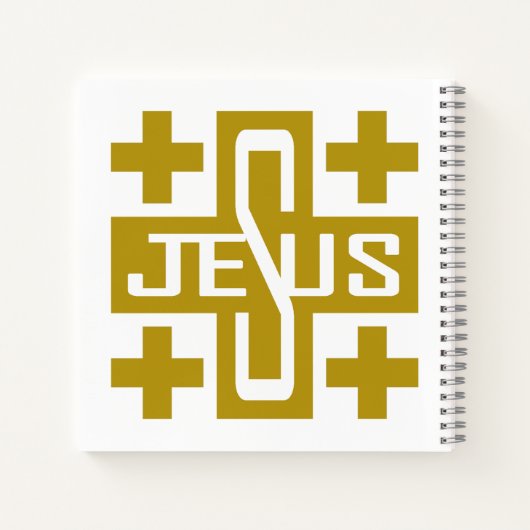 Jezus' kruis notitieboek (Achterkant)