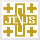 Jezus' kruis raamsticker (Vel)