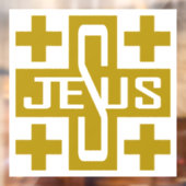 Jezus' kruis raamsticker (Vel 2)