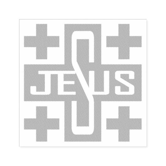 Jezus' kruis rubberstempel (Afrduk)