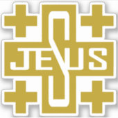 Jezus' kruis sticker (Voorkant)