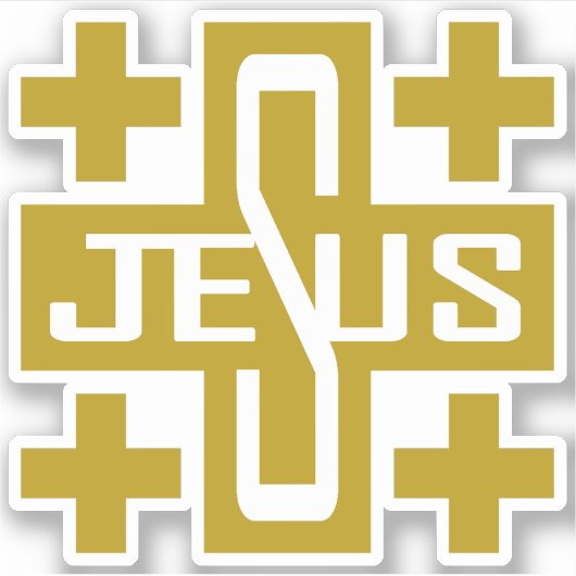 Jezus' kruis sticker (Voorkant)