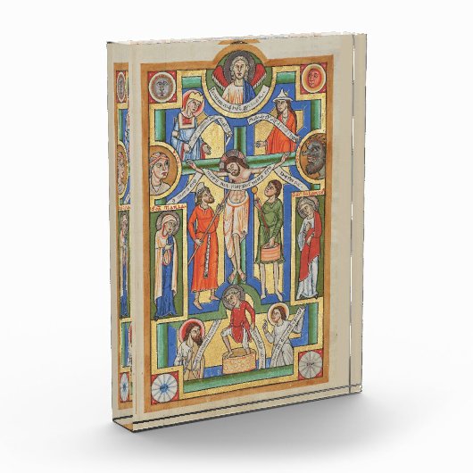 Jezus kruisigde middeleeuwse verlichting fotoblokken (Links)