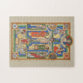 Jezus kruisigde middeleeuwse verlichting legpuzzel (Horizontaal)