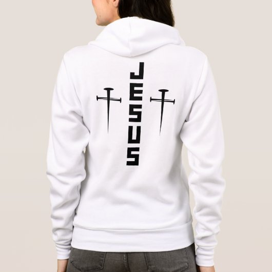 Jezus kruist Christelijk geloof voor gelovigen Hoodie (Achterkant)