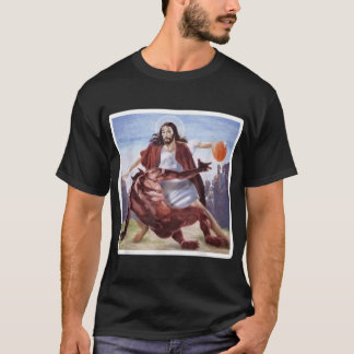 Jezus kruist satan Basketball op T-shirt