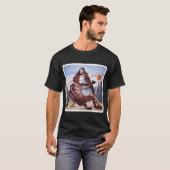 Jezus kruist satan Basketball op T-shirt (Voorkant volledig)