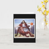 Jezus kruist Satan Bysketbyll Kaart (Gele Bloem)