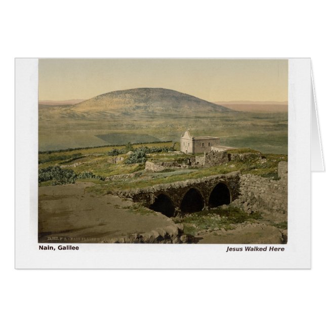 Jezus kwam hier langs: Nain, Galilee (Voorkant Horizontaal)