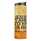 Jezus kwam om ons hoop te geven thermosbeker (Gedraaid links)