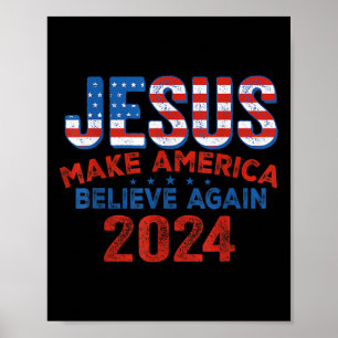 Jezus laat Amerika opnieuw geloven op 4 juli Poster