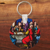 Jezus laatste maaltijd met zijn discipelen sleutelhanger (Achterkant)