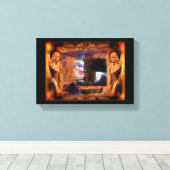 Jezus Leeg Graf Met Engelen Canvas Muur Kunst (Insitu (Houten vloer))