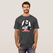 Jezus leest verboden boeken t-shirt (Voorkant volledig)