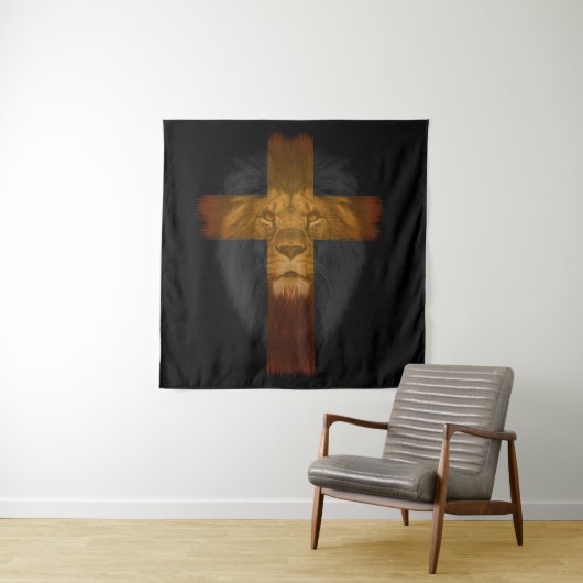 Jezus Leeuw van Juda Tapestry Wandkleed (In situ)