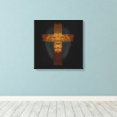 Jezus Leeuw van Juda Verpakt Canvas (Insitu (Houten vloer))