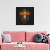 Jezus Leeuw van Juda Verpakt Canvas (Insitu (Woonkamer))