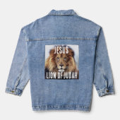 JEZUS LEEUW VAN JUDAH Denim jean jas Jacket (Achterkant)