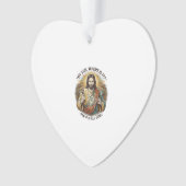 Jezus Lege Gebroken Bierpul Bartender Drinken Humo Ornament (voorkant)
