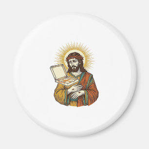 Jezus Lege Pizzadoos Koelkast Verraad Eet Humor_1 Magneet