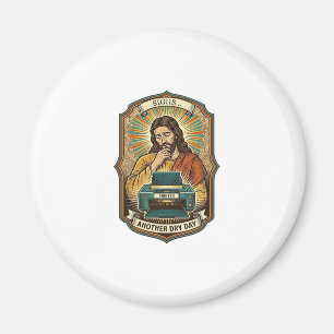 Jezus Lege Printer Papierlade Kantoorwerk Irritati Magneet