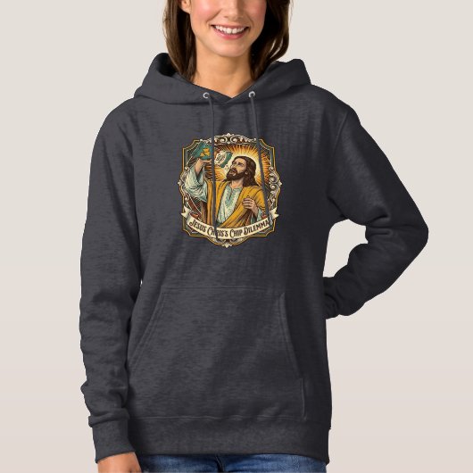 Jezus Lege Tortilla Chip Zak Dronken Vreetbui Fees Hoodie (Voorkant)