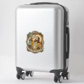 Jezus Lege Tortilla Chip Zak Dronken Vreetbui Fees Sticker (Koffer)