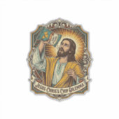 Jezus Lege Tortilla Chip Zak Dronken Vreetbui Fees Sticker (Voorkant)