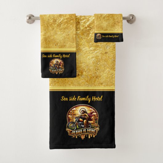 Jezus leidt ons naar een nieuw begin (b) bad handdoek (Insitu)