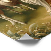 Jezus leidt schapen door groene weiden poster (Hoek)